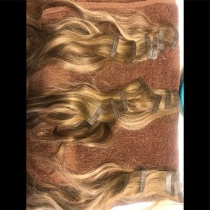 Used tape hair extensions